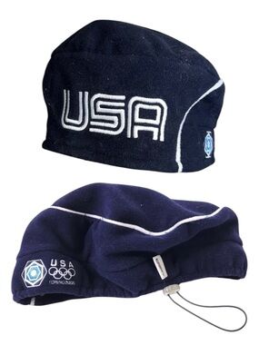 Roots Torino 2006 Olympics Team USA Hat Beret Style Beanie Size L/XL